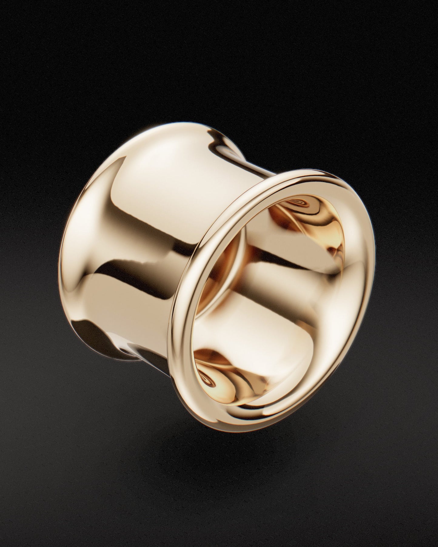 Túneles de doble llamarada - Oro de 9 quilates