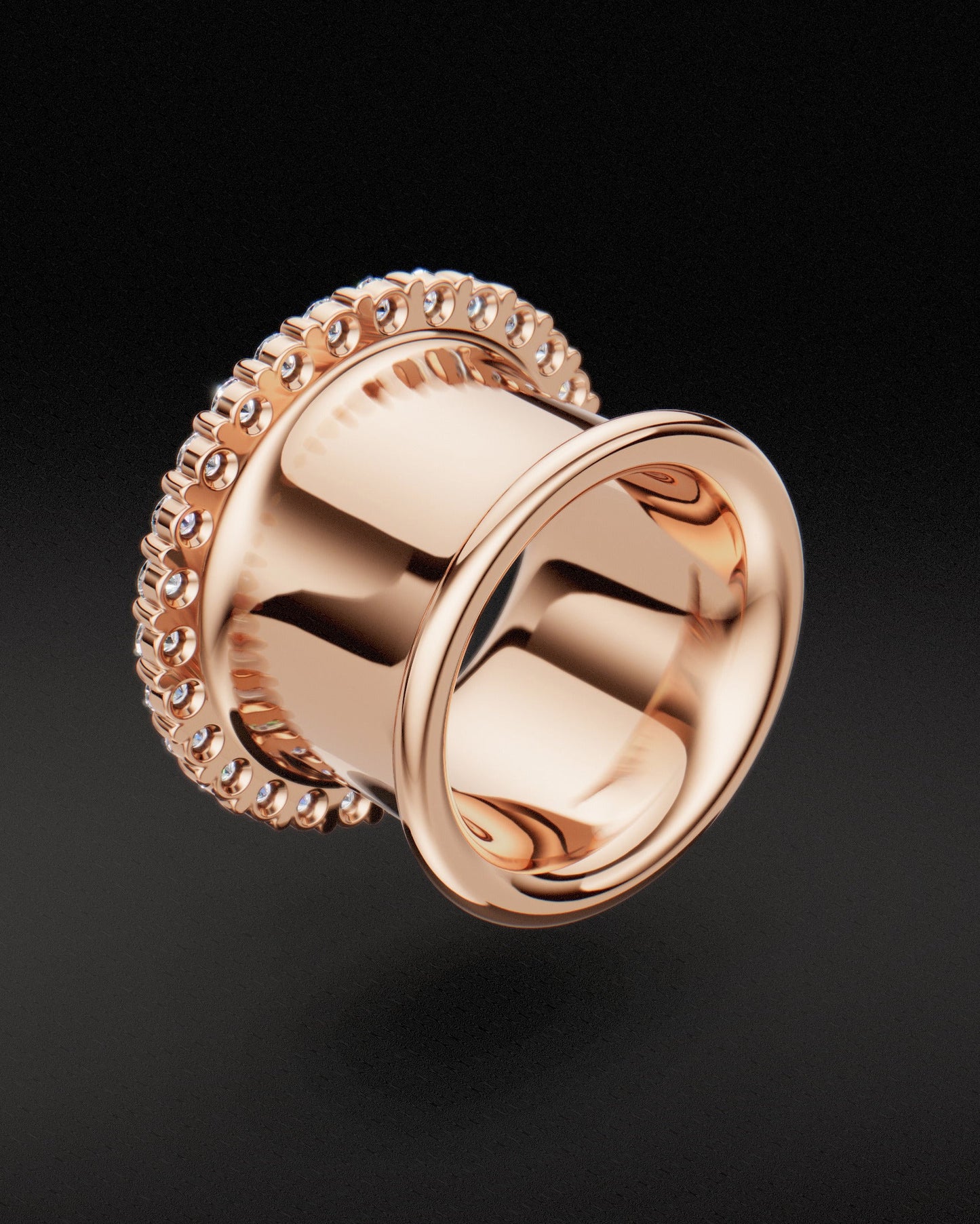 Túneles de doble llamarada - Oro de 9 quilates