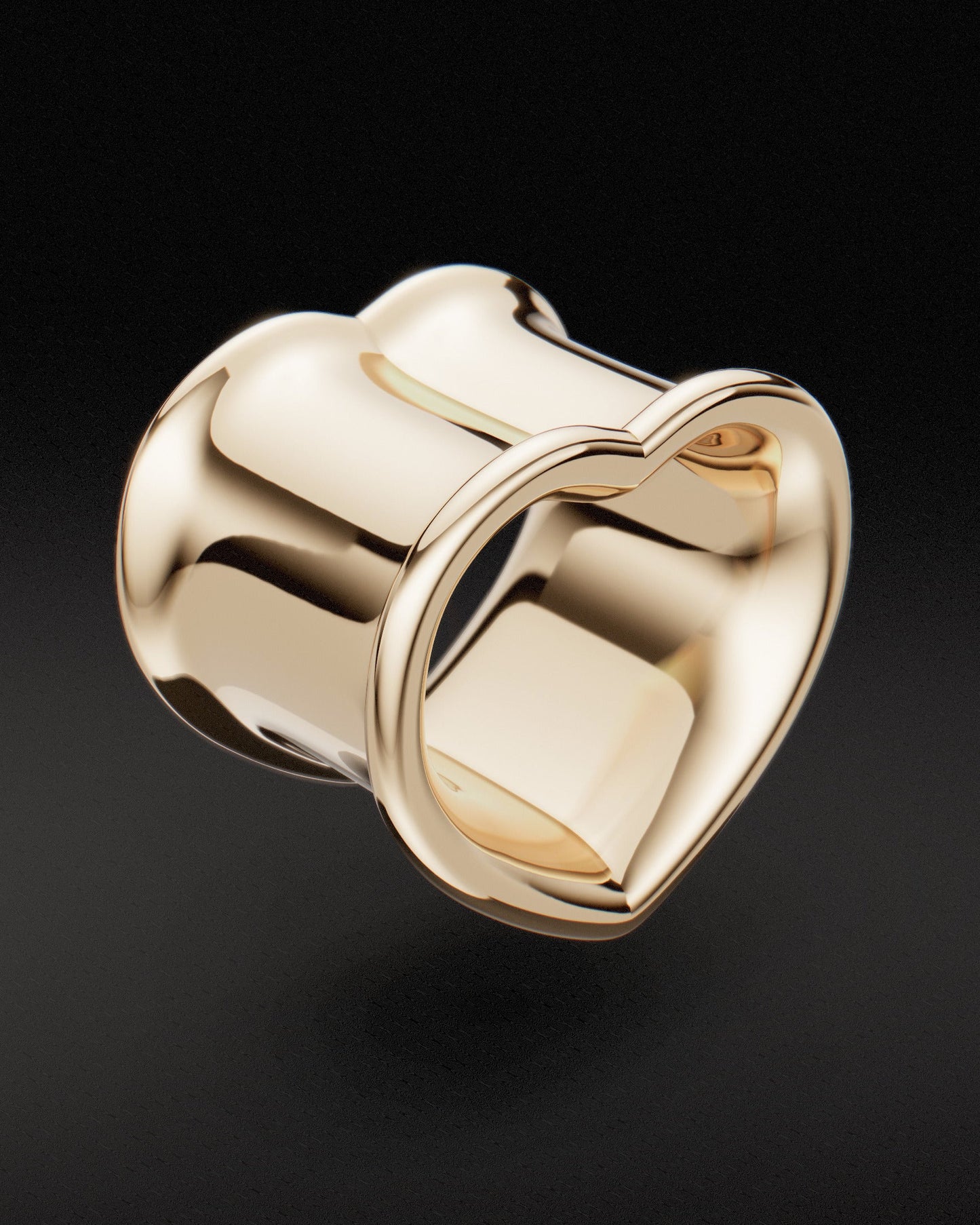 Túneles de doble llamarada - Oro de 9 quilates