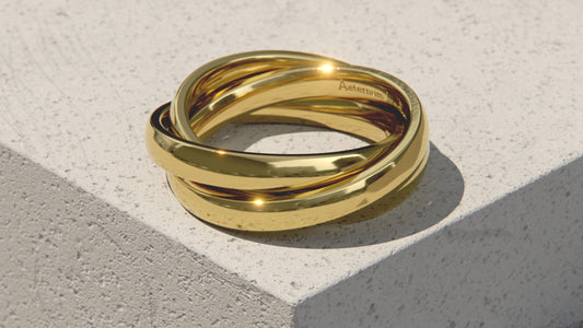 Anillo de bodas ruso - Un solo color - Oro de 9 quilates