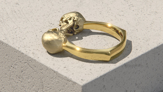 Anillo de los amantes eternos - oro de 9 quilates