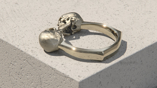 Anillo Amantes Eternos - Oro blanco de 9 quilates