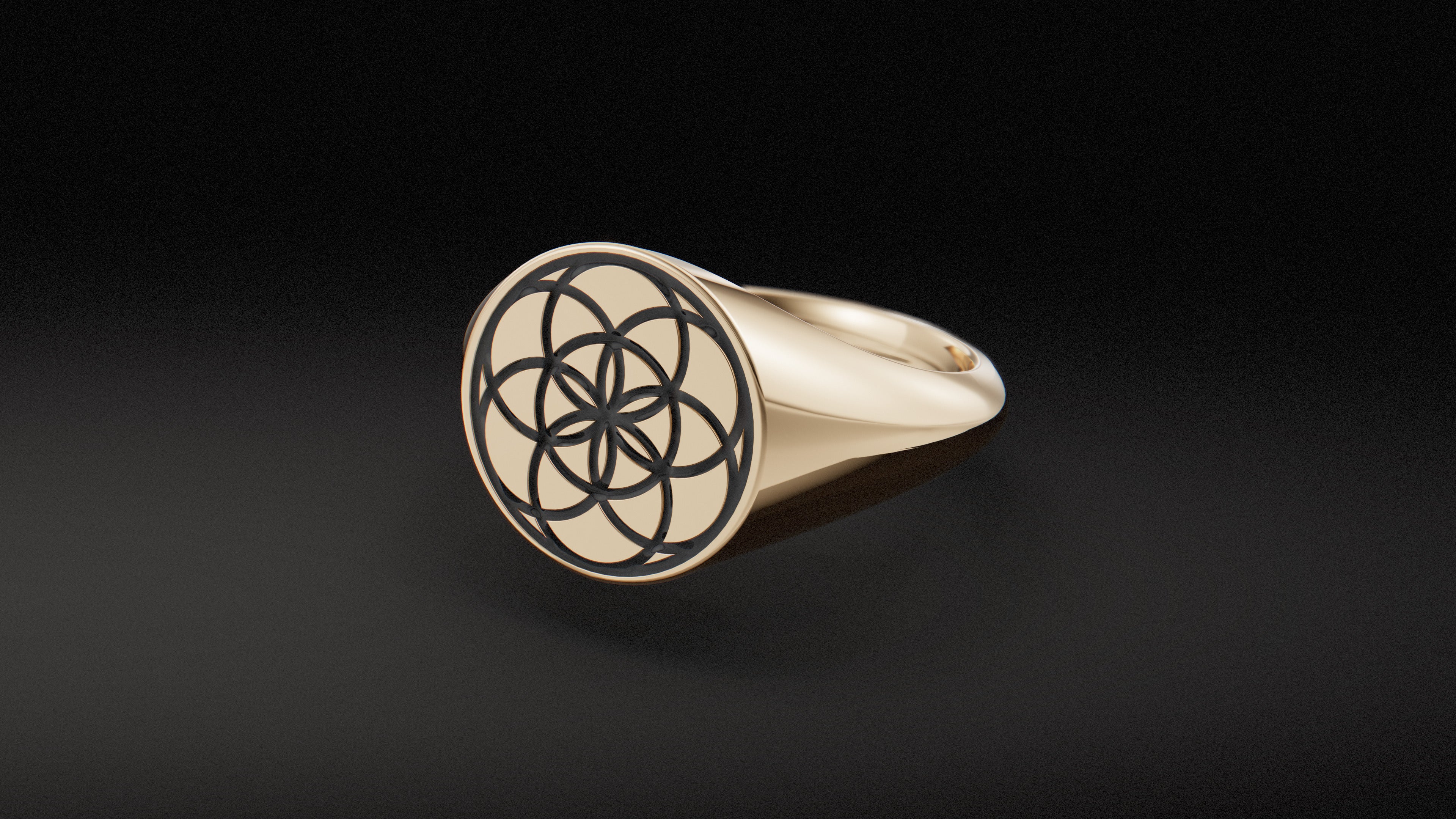 Sacred Geometry Rings in Silver & Gold | Aeternum Jewellery