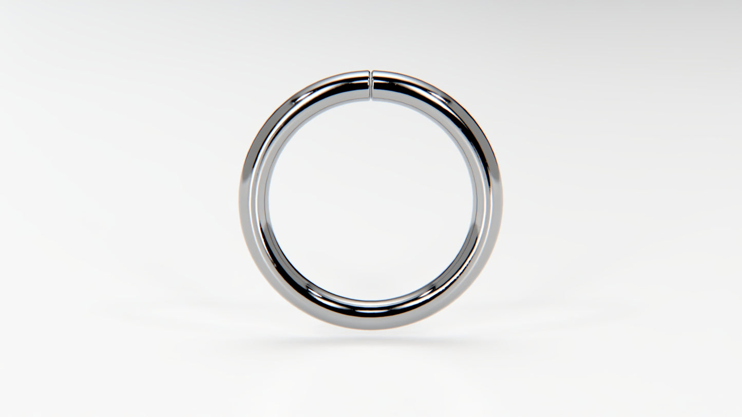 8mm Septum Ring - Platinum