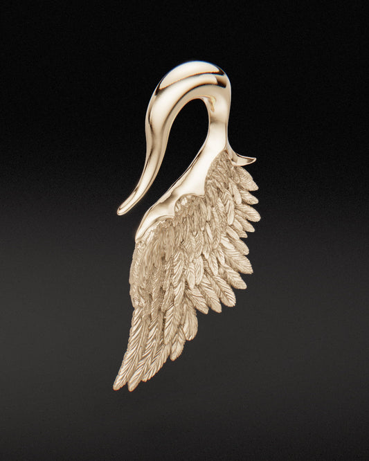 WINGS OF THE FALLEN - Ear Weights - 9ct & 14ct Gold