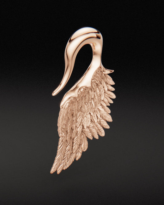 WINGS OF THE FALLEN - Ear Weights - 9ct & 14ct Rose Gold