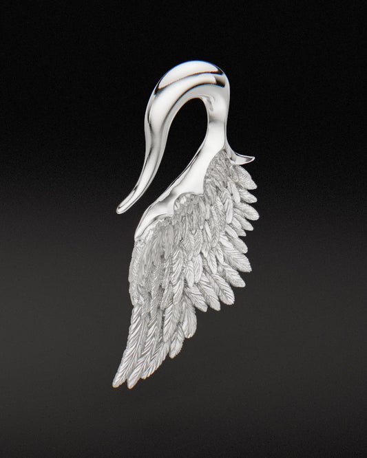 WINGS OF THE FALLEN - Ear Weights - 9ct & 14ct White Gold