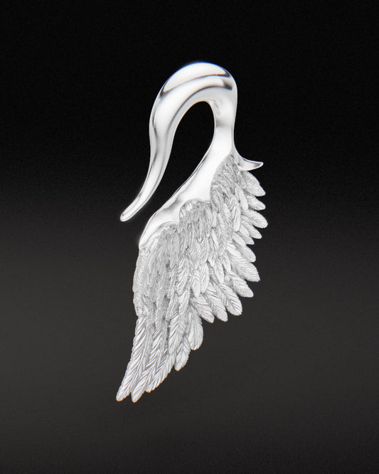 WINGS OF THE FALLEN - Ear Weights - Sterling Silver