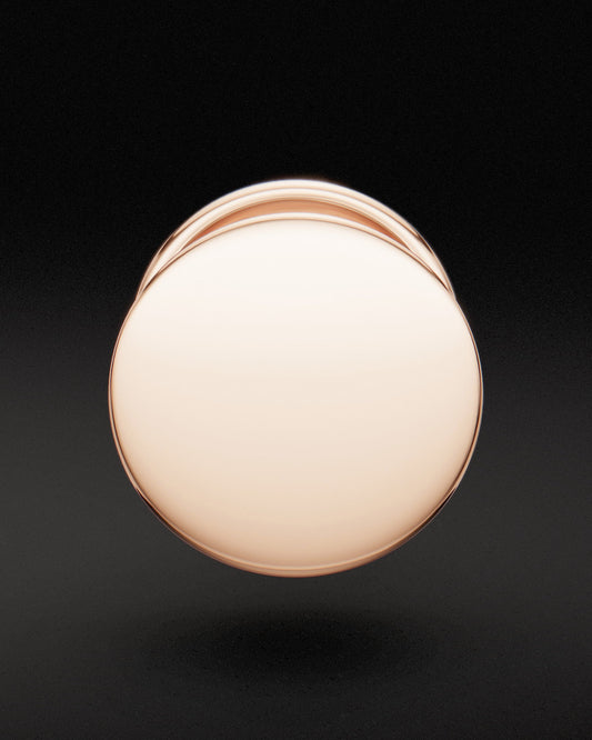 CAPPED EAR PLUGS - 9ct & 14ct Rose Gold