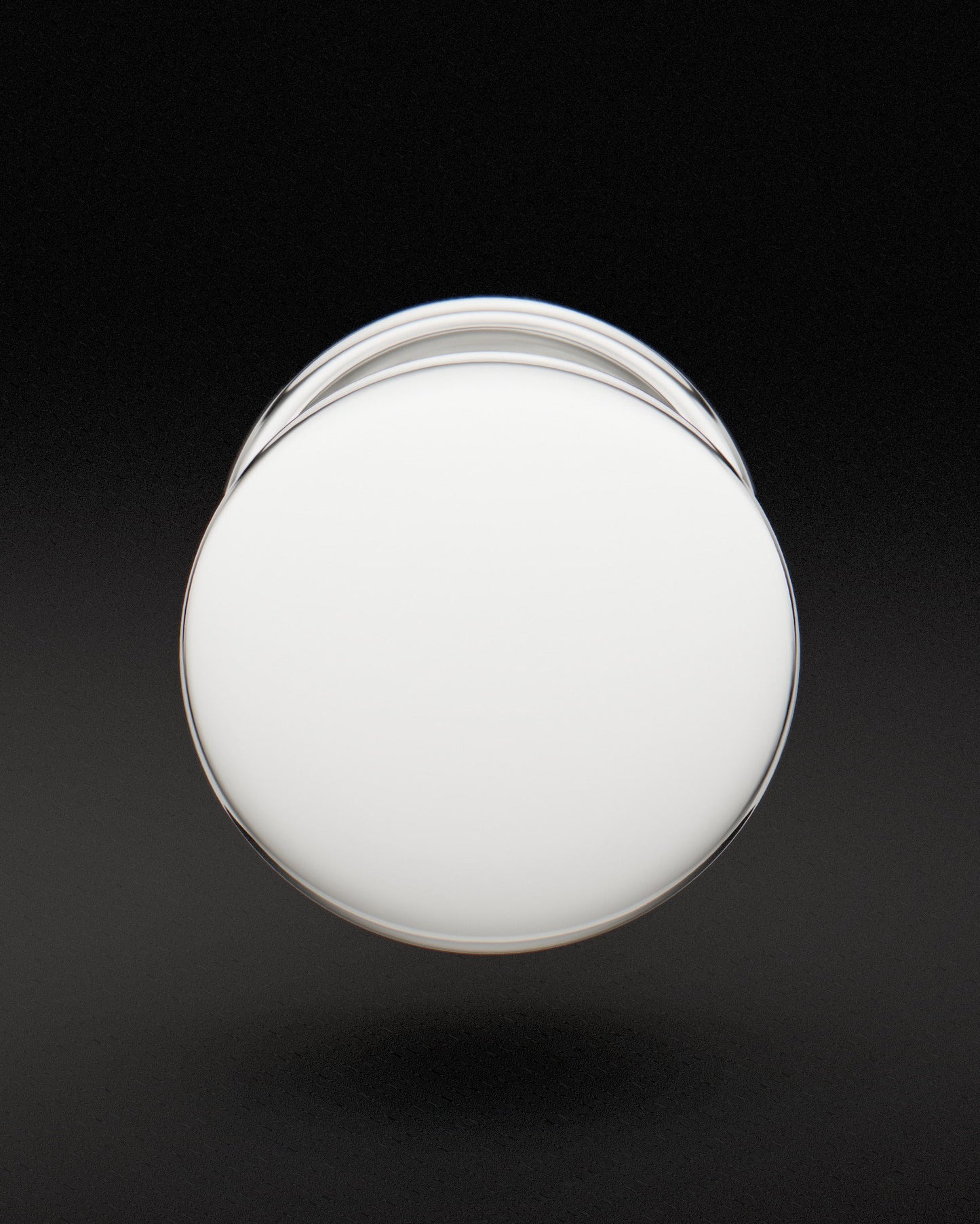 CAPPED EAR PLUGS - 9ct & 14ct White Gold