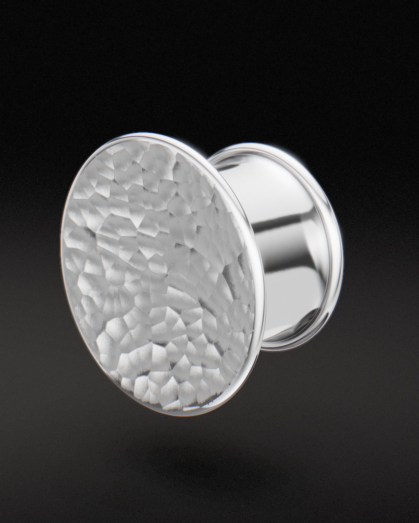 CONCAVE MAYAN FLARE EAR TUNNELS - Sterling Silver