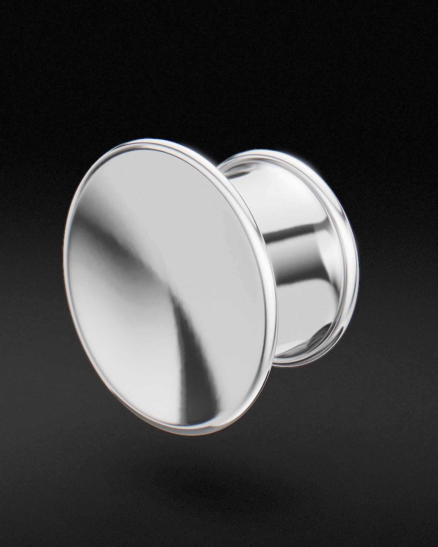 CONCAVE MAYAN FLARE EAR TUNNELS - Sterling Silver