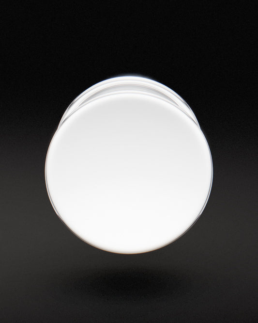 CONCAVE DOUBLE FLARE EAR TUNNELS - Sterling Silver