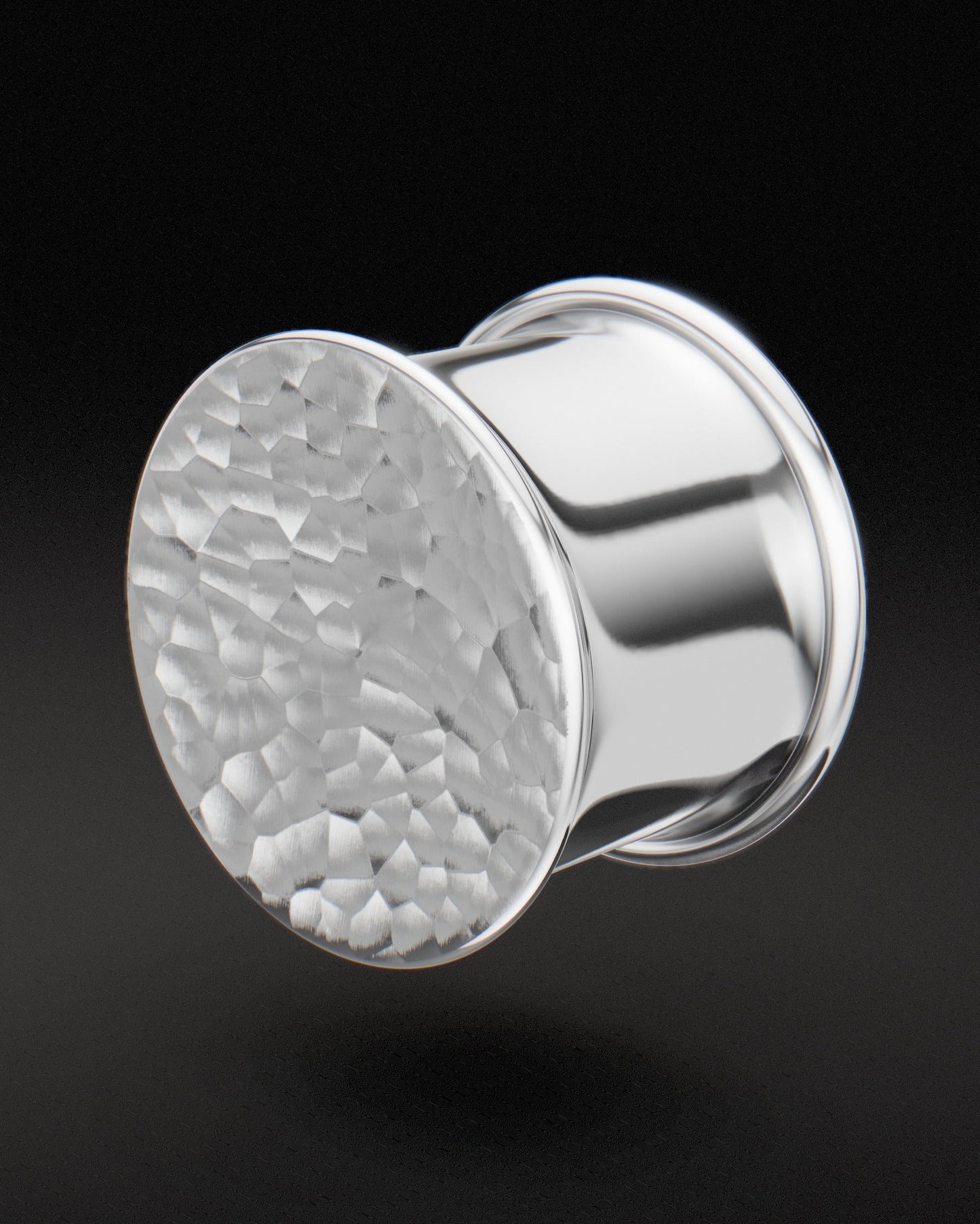 CONCAVE DOUBLE FLARE EAR TUNNELS - Sterling Silver