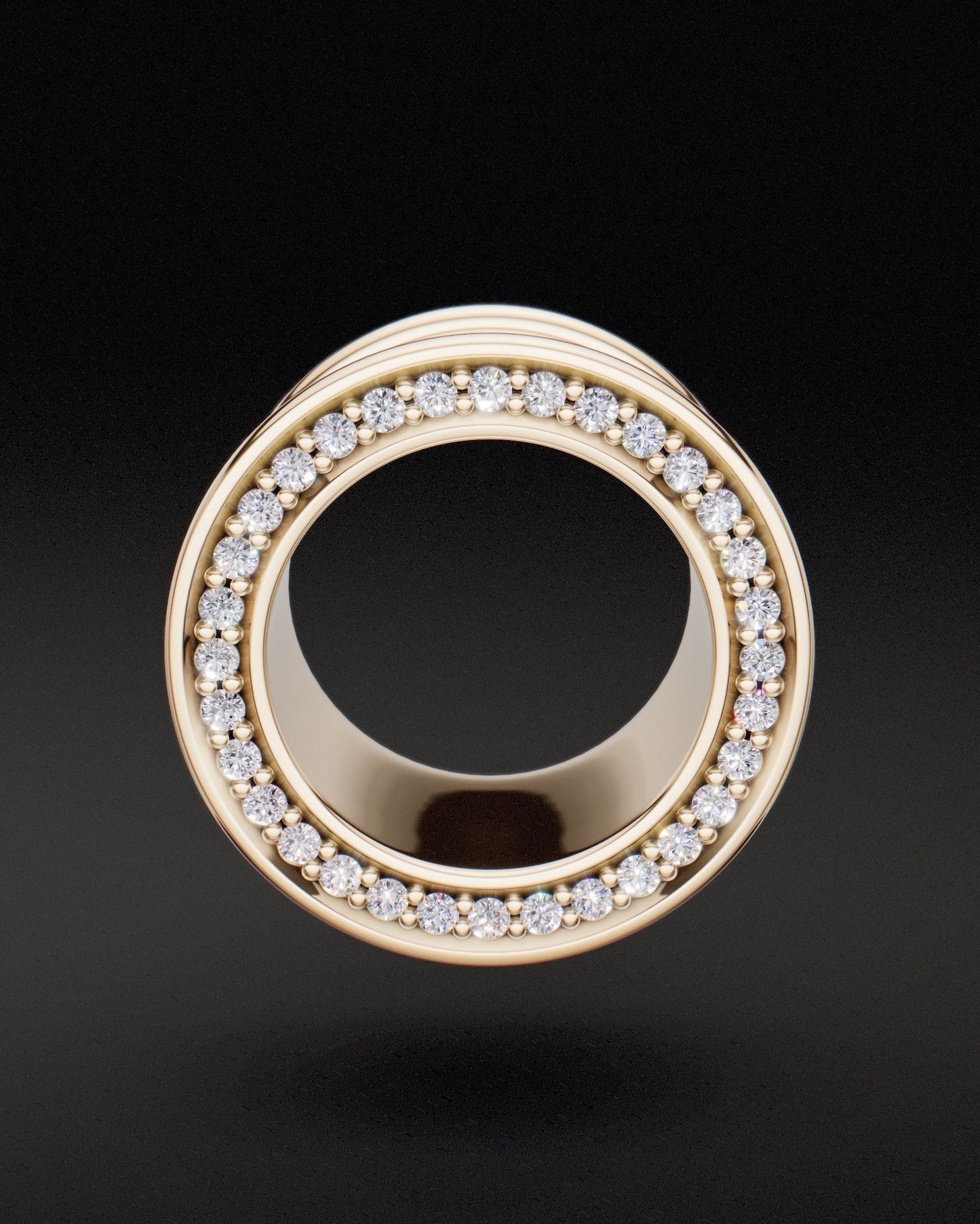 Túneles de doble llamarada - Oro de 9 quilates