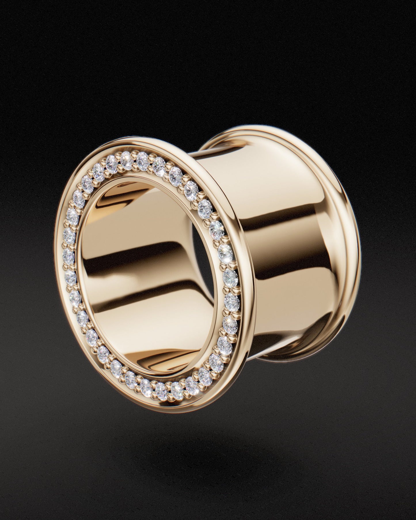 Túneles de doble llamarada - Oro de 9 quilates