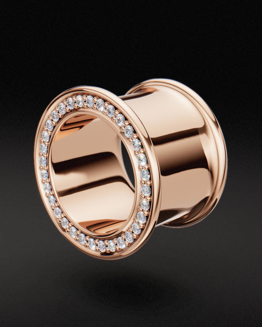 Túneles de doble llamarada - Oro de 9 quilates