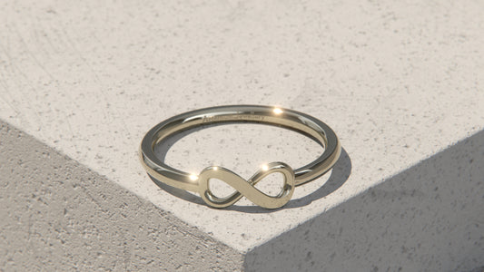 Infinity Ring - 9ct White Gold