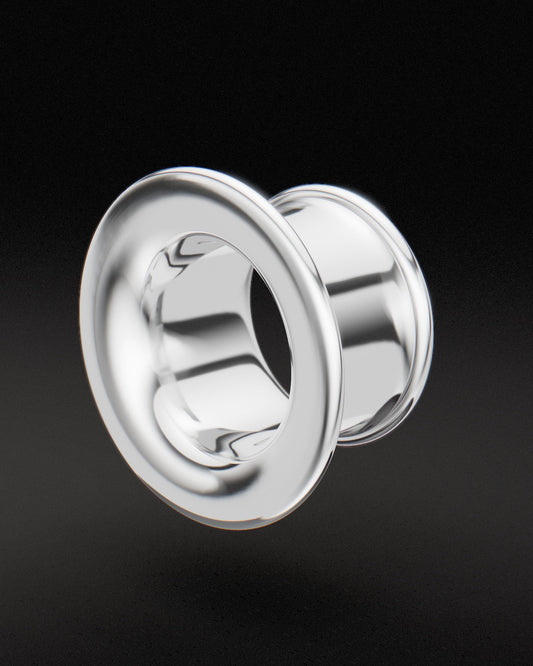 MAYAN FLARE EAR TUNNELS - Sterling Silver