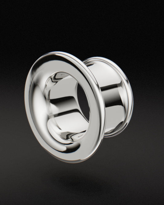 Túneles de oreja de llamarada maya - Plata de ley