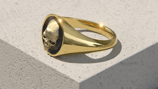 The Void - Memento Mori Signet Ring - 9ct & 14ct Gold