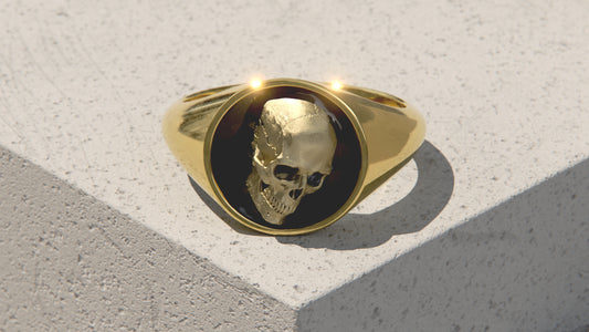 The Void - Memento Mori Signet Ring - 9ct & 14ct Gold