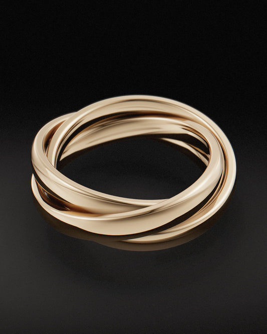 RUSSIAN WEDDING RING - 9ct Gold