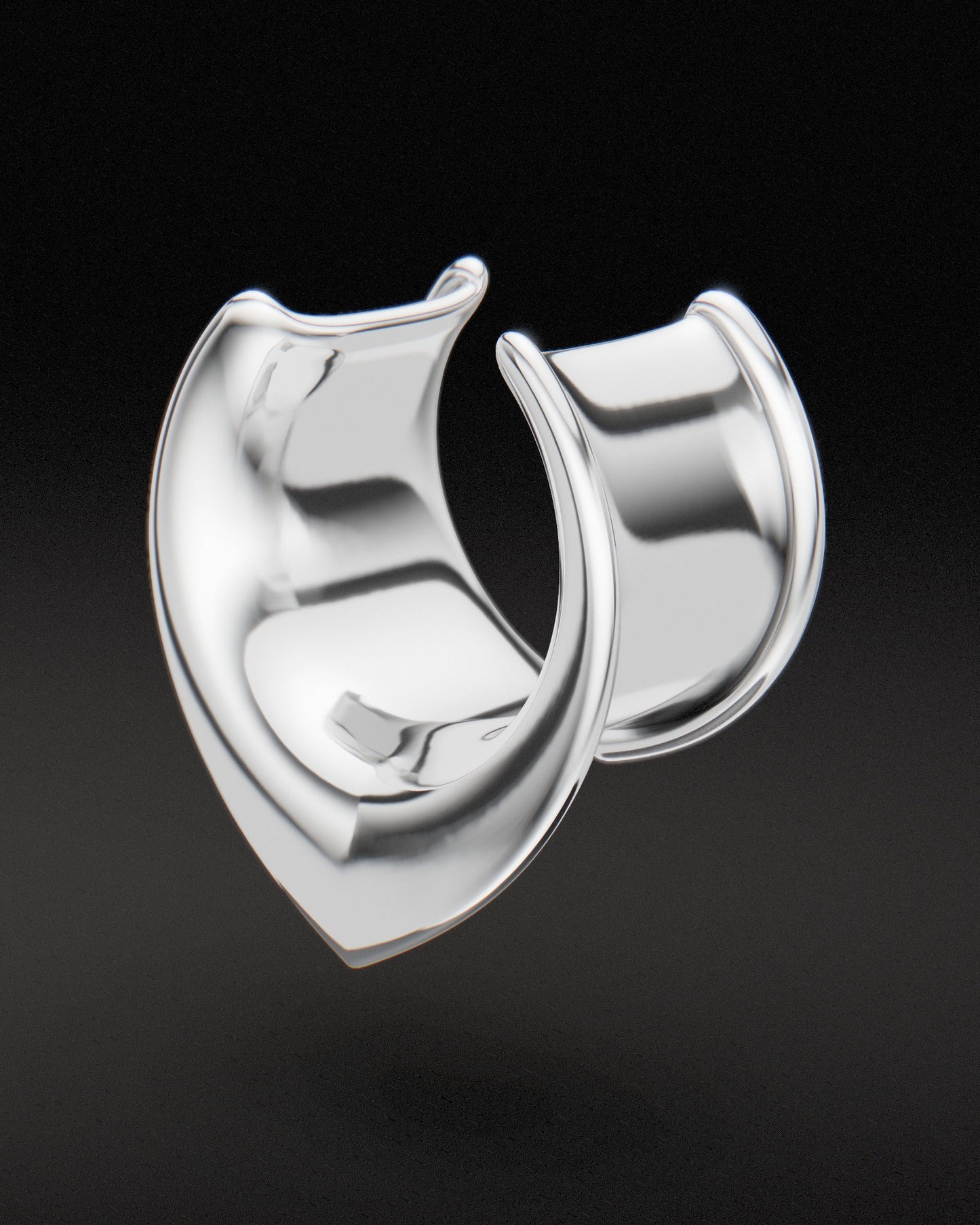 Túneles de silla de montar - Plata de ley